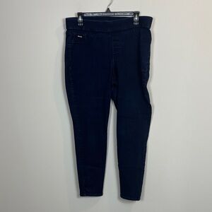 Nine West easy pull on Skinny Women's Dark Blue Jeans size 14